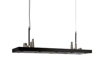 Metal Rectangular Plate Island Led Chandelier Lights 8 Lights G4 Hanging Ceiling