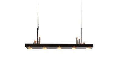 Metal Rectangular Plate Island Led Chandelier Lights 8 Lights G4 Hanging Ceiling