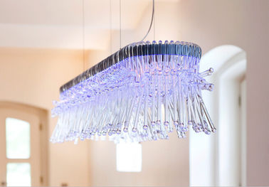 Trasparent Glass Led Chandelier Lights for Living Room Decoration