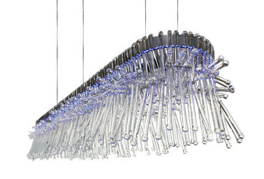 Trasparent Glass Led Chandelier Lights for Living Room Decoration
