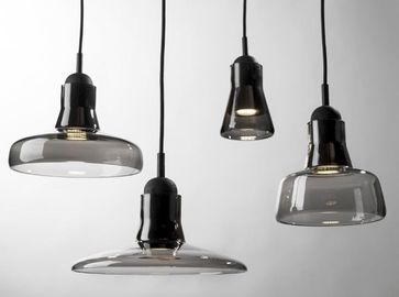 Indoor Decorative Led Lights For Chandelier Smoke Grey Pendant Lights For Bar