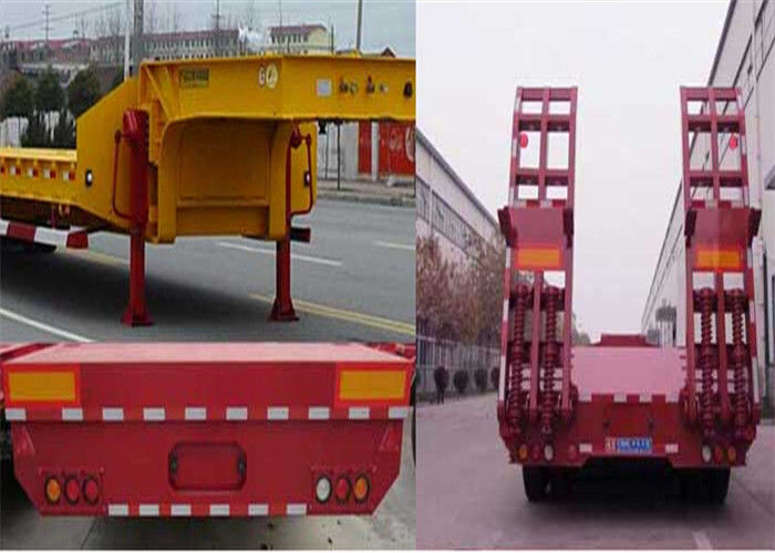 3 Axle 40 ton with air suspension Low Bed Semi Trailer / container semi trailer
