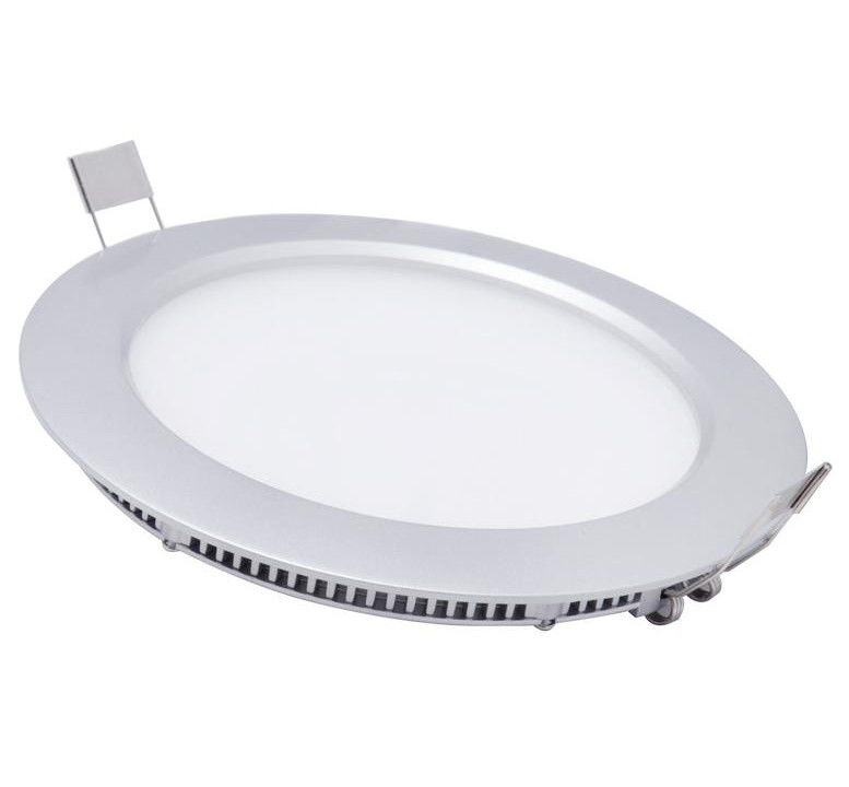 Super Slim 16W 1280lm 240V D240mm LED Flat Panel Lighting For Workshop