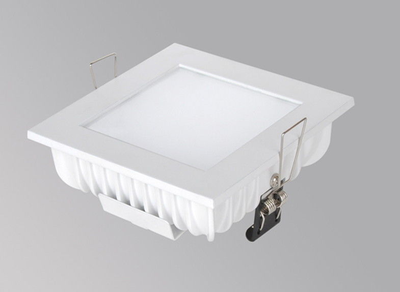 High CRI 10W Square LED Recessed Downlights 125mm For Superstore , White Housing