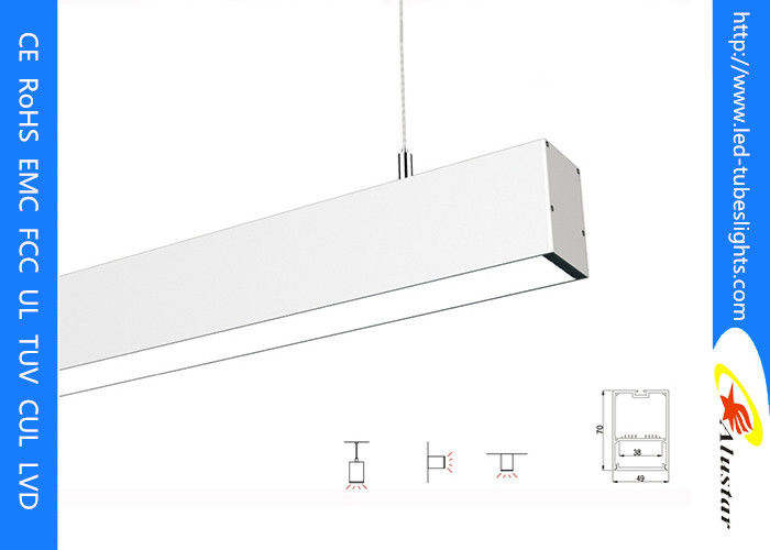2600k Commercial LED Linear Color Changing Hanging Pendant Lights 49mmX70mm