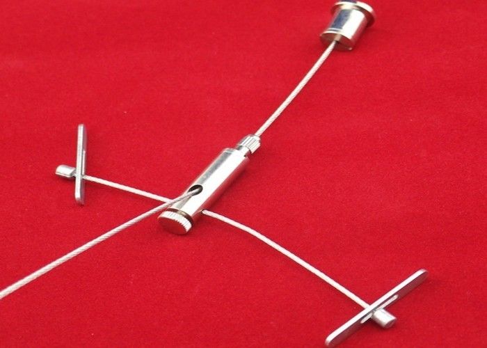 1.0 mm /  1.6 mm Cable Wire Pendant Light Kit Stainless Steel Side Exit Cross Gripper Cable For Light Fixture