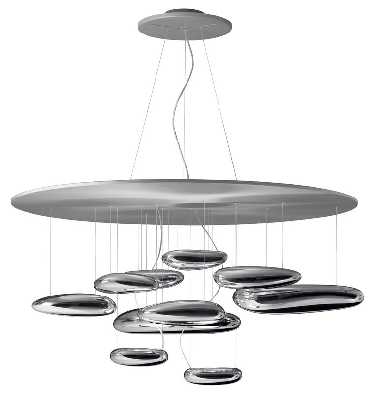 Modern Chrome Skydro Led Chandelier Lights With ABS Zinc+alloy Materials For Commercial Lighting Decoration