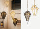 Hand - Cut Beveled Glass Suspension Light Dinning Room Gothic Style Translucent Lamps
